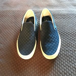 Vans OG Suede checker emboss Slip on shoes for men